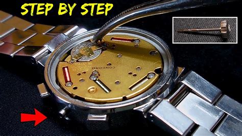 replace winding stem on watch.